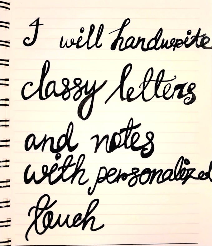 handwrite notes and letters