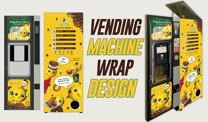 design an awesome, VIP, creative vending machine and atm machine wrap