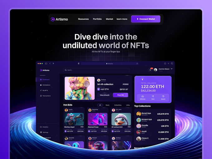 design a sleek landing page