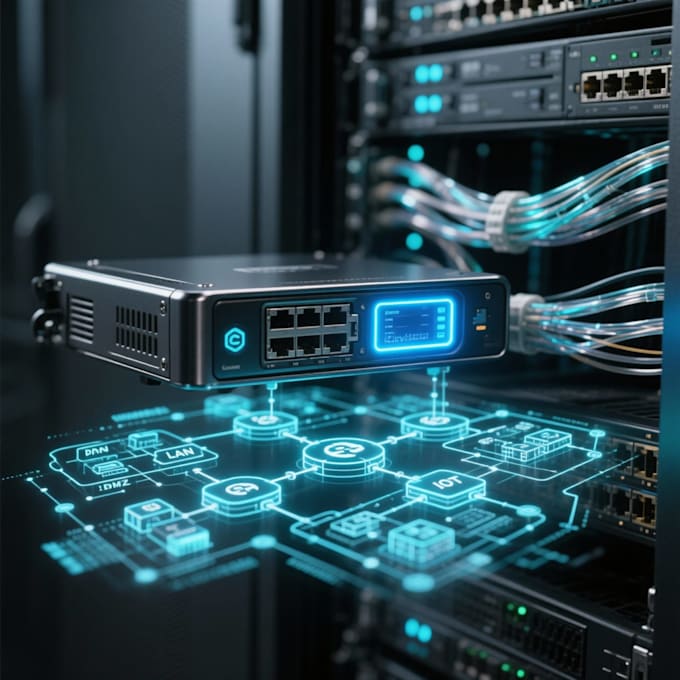 setup clavister netwall and vlans network infrastructure