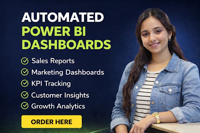 build automated power bi dashboard to track sales, revenue and kpis