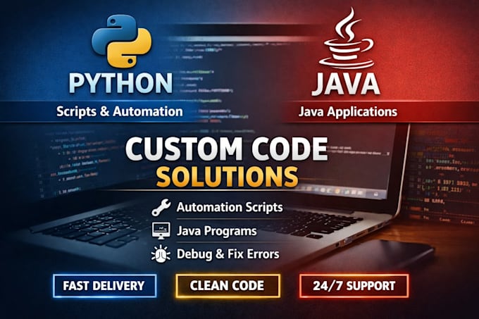 create python java coding scripts and automation