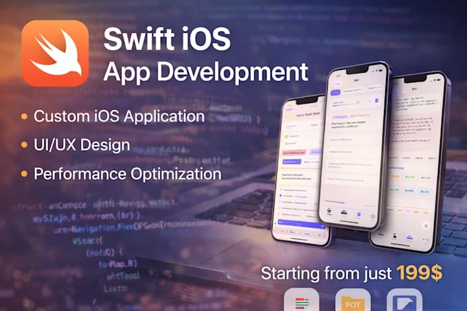 develop a custom mobile app, ios app development in swift