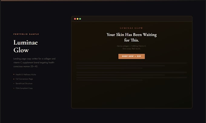 write high converting landing page copy for ecommerce brands