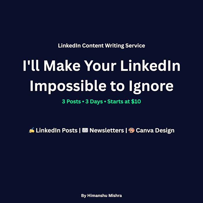 Write engaging social media content for your brand by Himanshum920 | Fiverr