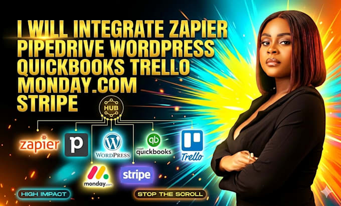 integrate zapier pipedrive wordpress quickbooks trello mondaycom stripe
