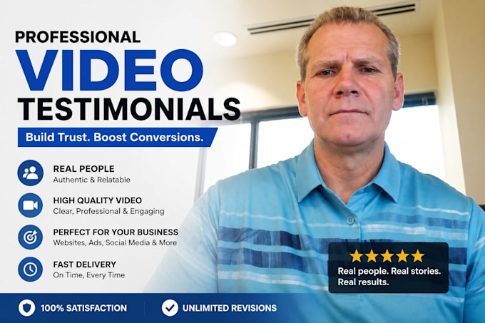record honest male spokesperson video testimonial ugc video review testimony