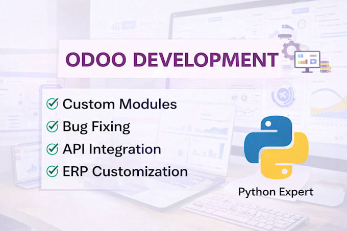 develop custom odoo modules and features using python