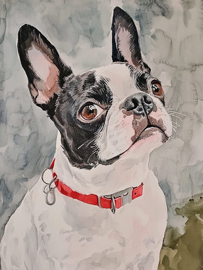 create a digital art pet portrait