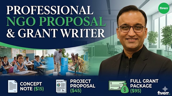 write your ngo project proposal and grants