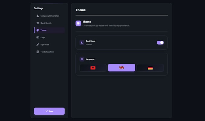 add professional dark or light mode theme to your react app
