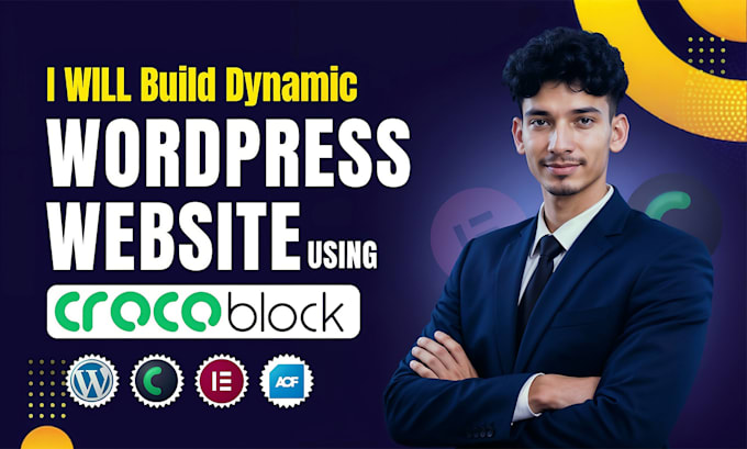 build custom dynamic wordpress website using crocoblock