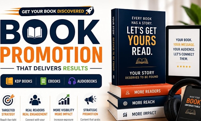 promote your amazon KDP book, ebook or audiobook