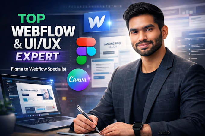 Do webflow website design and figma to webflow development by Best_tech ...