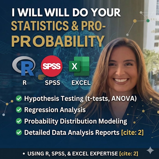 do statistics and probability using excel, spss, and r