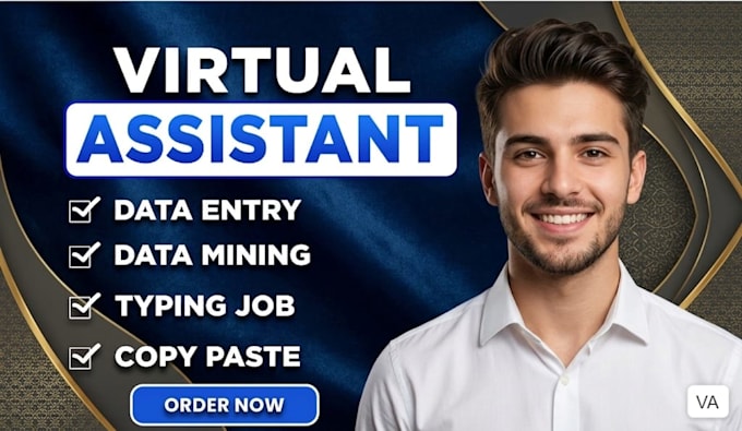be your virtual assistant for data entry, data mining, copy paste, web research