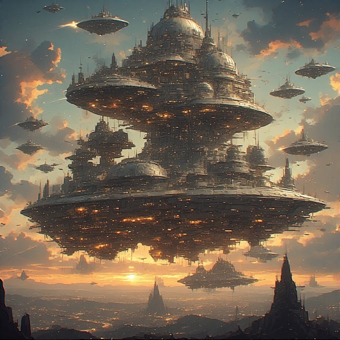 draw sci fi illustration and sci fi concept art