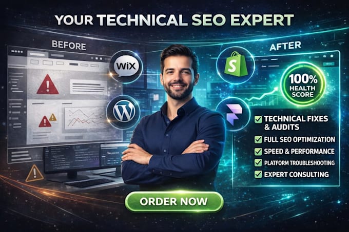 provide technical onpage seo for wix shopify wordpress optimization and ranking