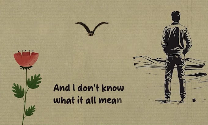 make hand drawn lyric video