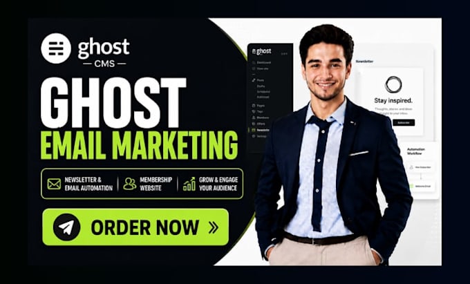 setup ghost cms ghost newsletter ghost email automation membership website