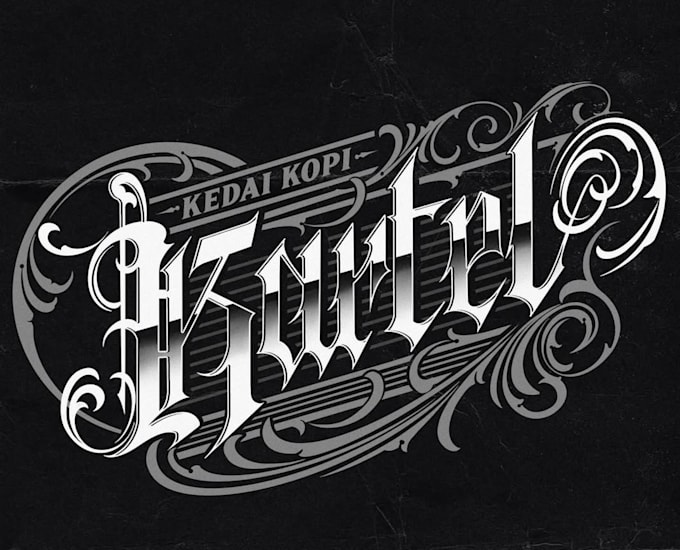 design a modern aggressive metalcore or djent typography logo