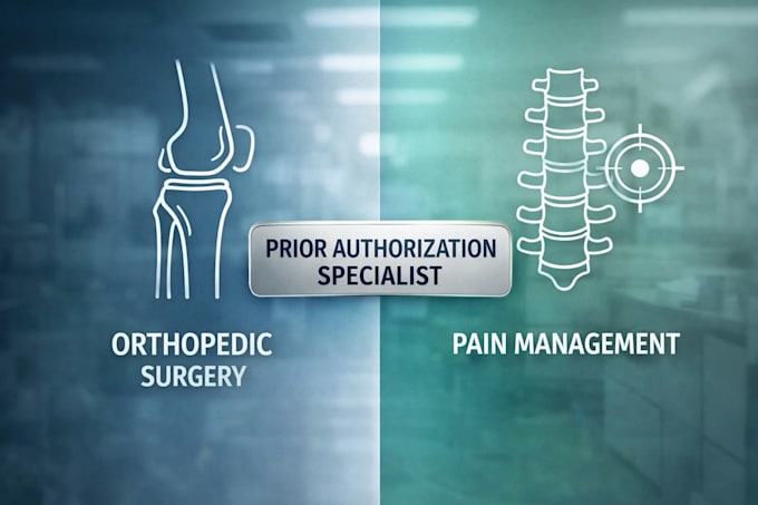 provide expert prior authorization services for orthopedics and pain management