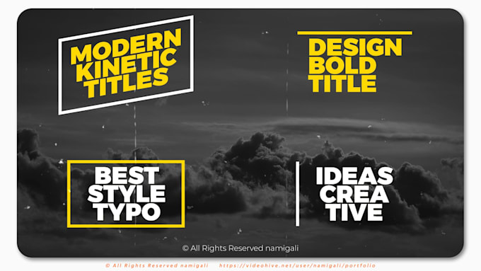 create modern kinetic typography video