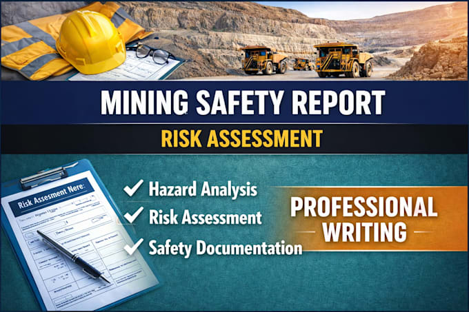 write professional mining safety and risk assessment report