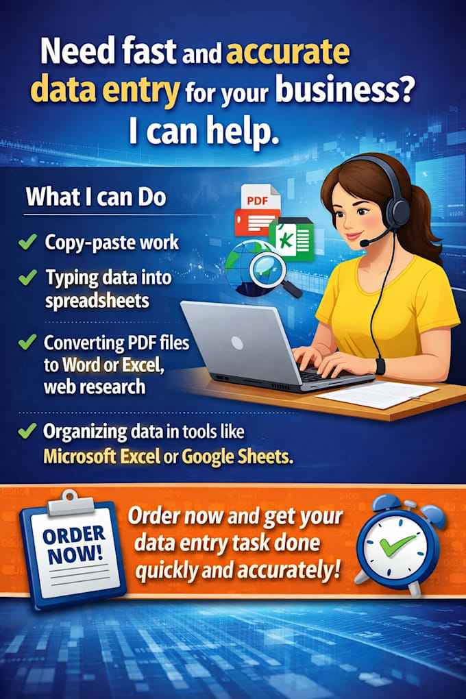 do professional data entry in excel within 48 hours