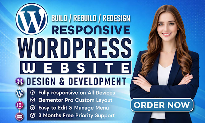 build, rebuild, revamp wordpress website, online store, blog