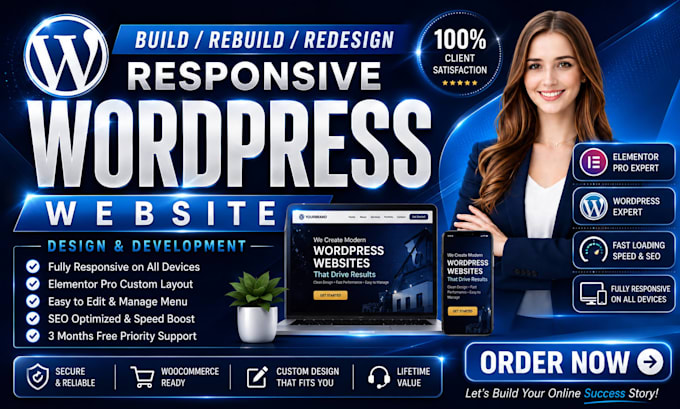 build wordpress website, rebuild, revamp and online store, wordpress blog