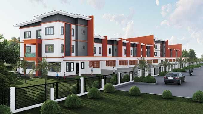 do excellence work for architectural 3d drawings