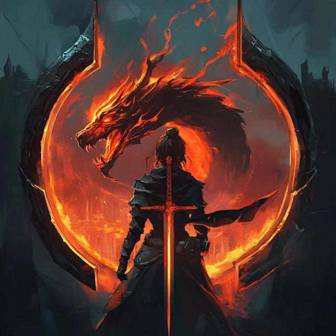 do a fantasy game logo