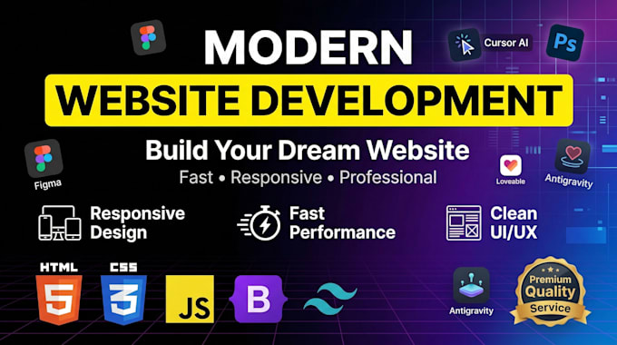 build luxury website design and website development