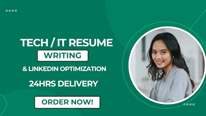 write a tech IT resume and optimize linkedin profile