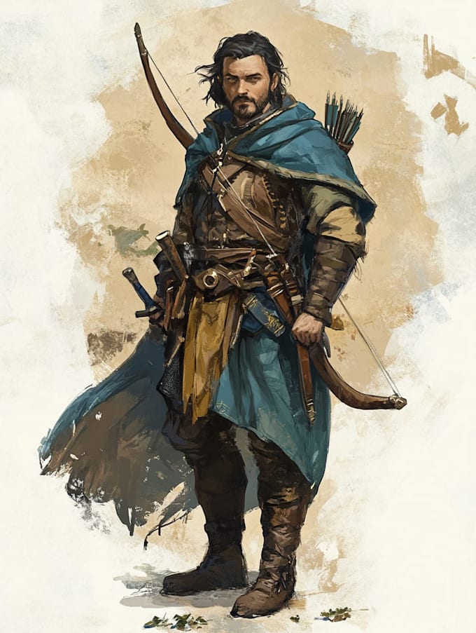 fantasy dnd character illustration