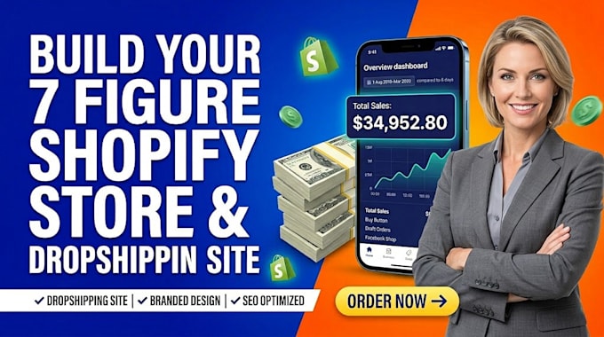 build shopify store design redesign shopify website dropshipping store