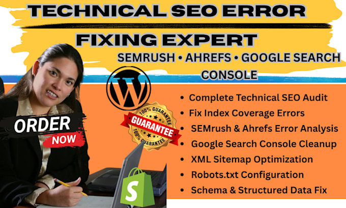 Fix technical seo semrush ahrefs website audit google search console ...