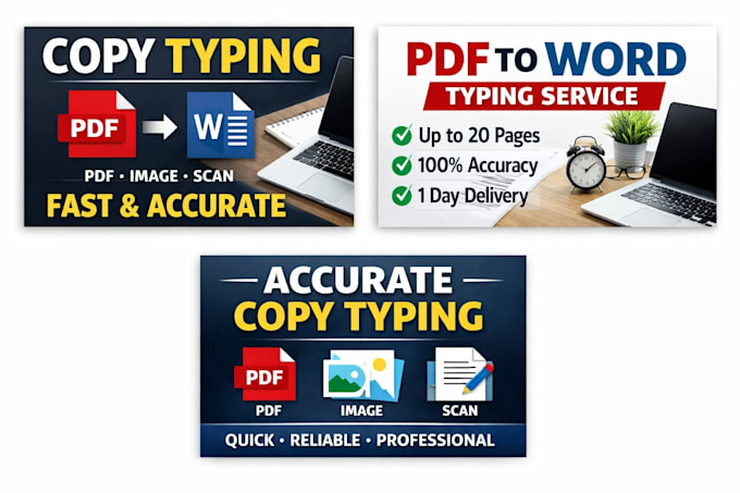 fast and accurate copy typing for documents