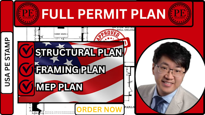 licensed engineer for USA permit plan,construction and building plan in michigan