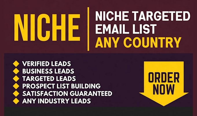create niche targeted email lists, valid email finding, and email list building