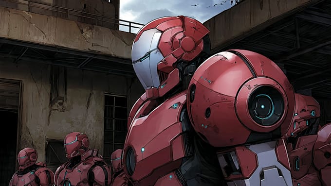 illustrate your mecha, robot and armored characters