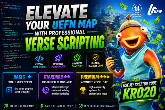 do professional verse scripting for your uefn map
