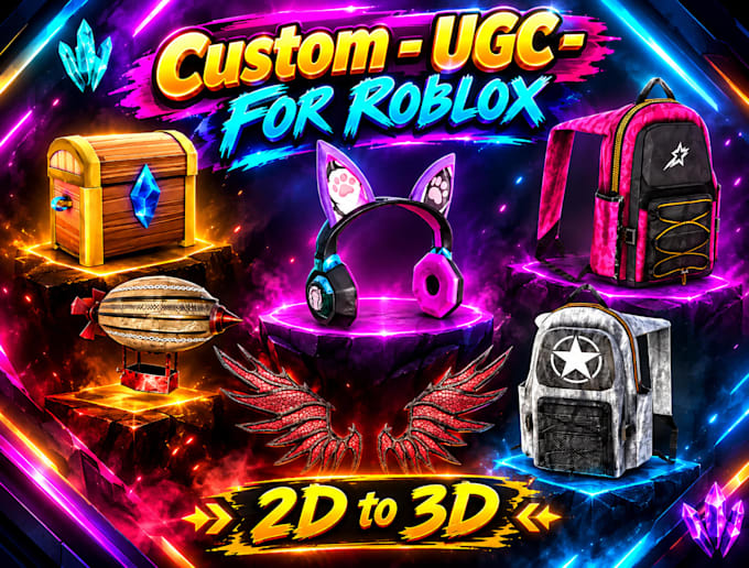 create custom 3d roblox ugc accessories
