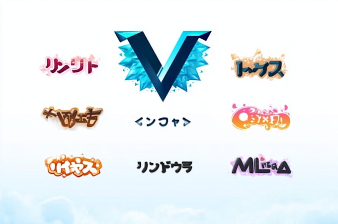 design cute vtuber logo for twitch streamer