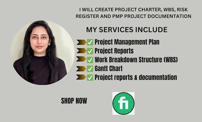 create project charter, wbs, risk register and pmp project documentation