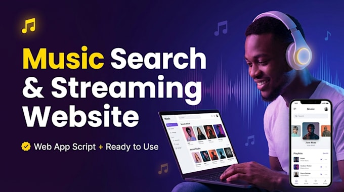 create a web based music search and streaming website