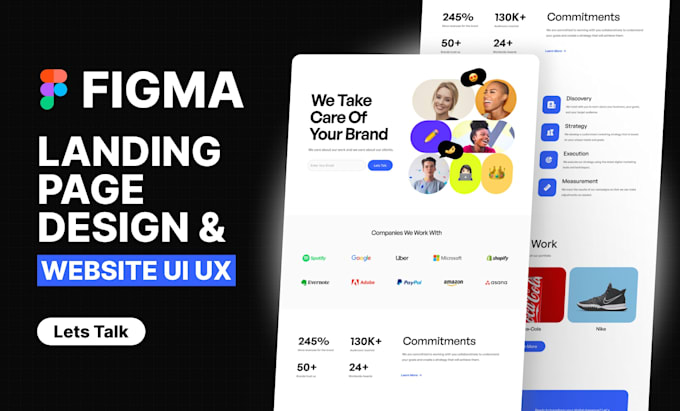 Create a high converting landing page ui ux design in figma by ...