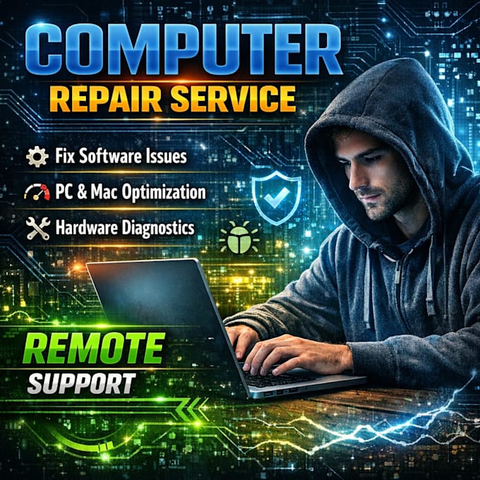 fix your windows 11 PC, laptop, mac remotely