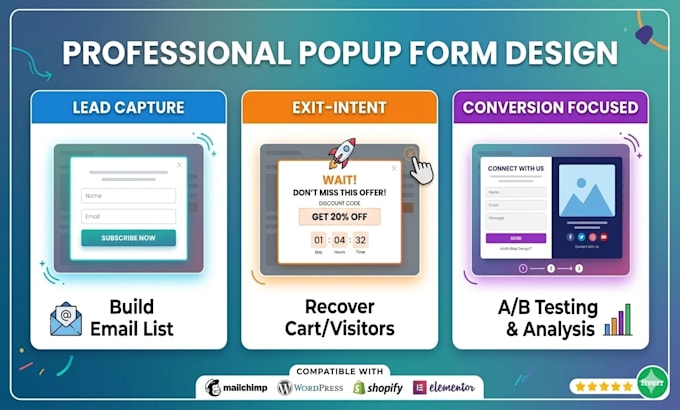 design high converting popup forms for your website
